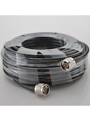 20M Cable 50ohms N Male to N Male 5D High Quality Coaxial Cable for Cell Phone Signal Repeater Booster and Antennas 