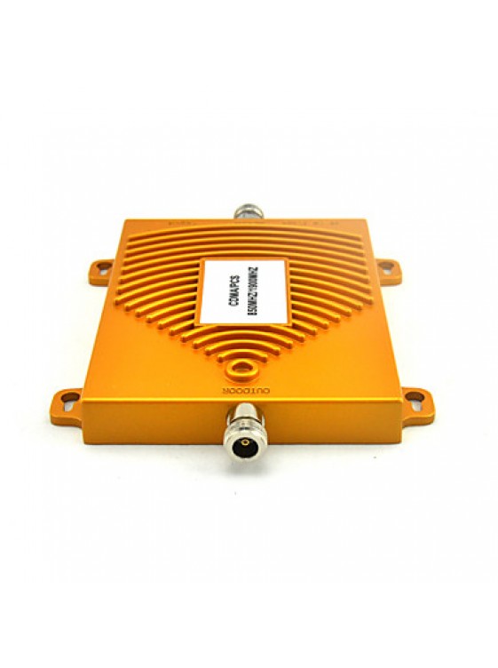 Mini CDMA 850MHz PCS 1900MHz Mobile Phone Signal Booster Dual Band Signal Repeater with Ceiling / Log Periodic Antenna