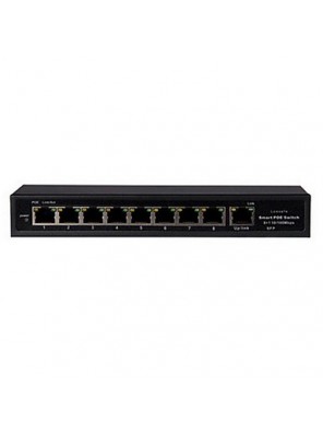 Personal Emergency 9 Poe Switch 8-Way Monitor Network Powered Devices 160 Meters Transmission Distance 