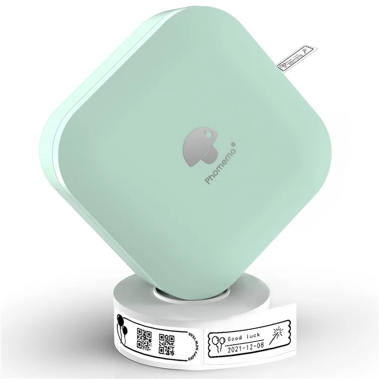Wireless Label Printer Mini Printer Pocket Thermal Label Maker - Green