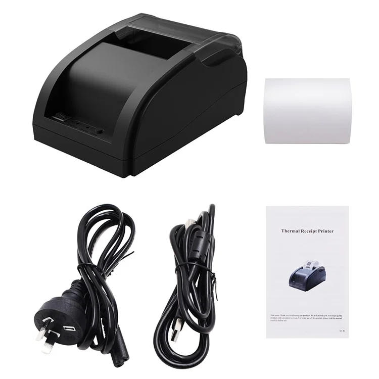 58A Bluetooth Thermal Receipt Label Printer Restaurant Kitchen Printing Tool - AU Plug