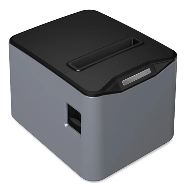 ZJ-8370 83mm Receipt Printer USB+LAN+Bluetooth High-Speed Mini Ticket Invoice Bill Printer - Black / US Plug
