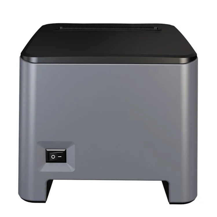 ZJ-8370 83mm Receipt Printer USB+LAN+Bluetooth High-Speed Mini Ticket Invoice Bill Printer - Black / US Plug