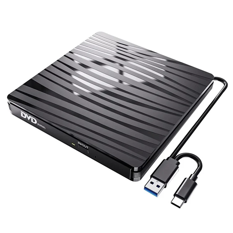 BT689 External Optical Drive Computer CD Player Win10 USB Optical Drive Recorder Portable DVD Burner 